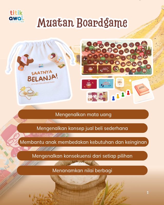 (PO) Board Game Saatnya Belanja!
