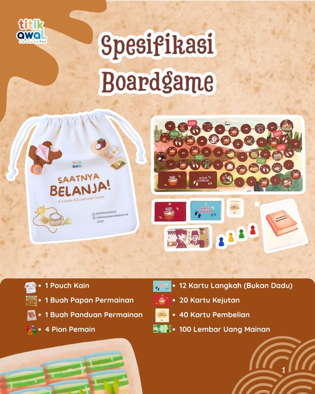 (PO) Board Game Saatnya Belanja!